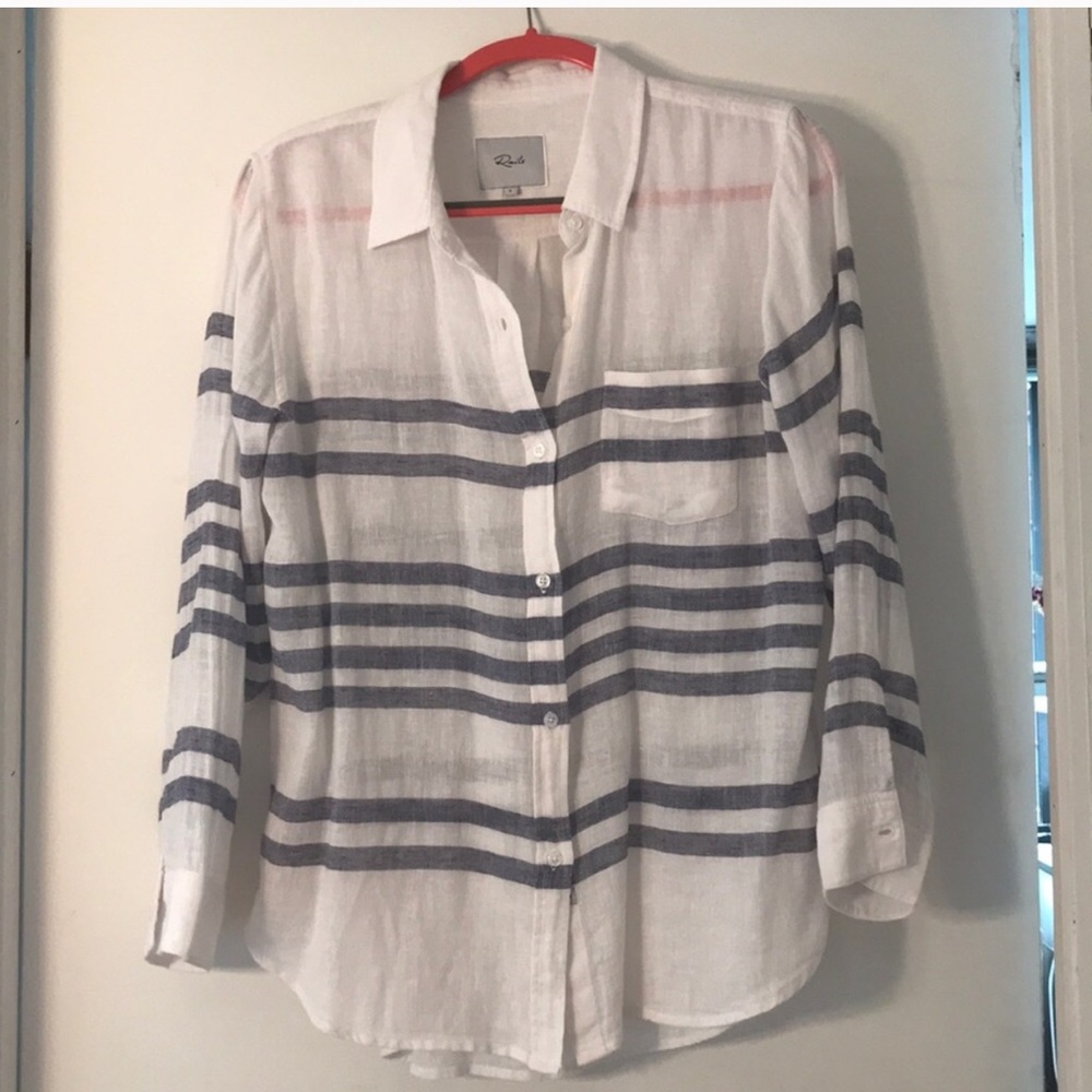 Rails button down summer top S